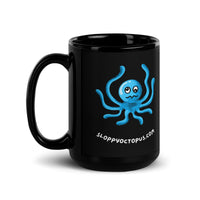 SEE BOTH SIDES--Kelp Clam and Carry On at the Beach, Keep Calm and Carry On Parody, black ceramic  mug - SloppyOctopus.com