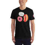 SINGLE SIDE--Only if You Use a Condiment, Donut and Hot Dog, Funny Sex Joke Unisex T-Shirt - SloppyOctopus.com