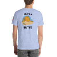 A She's a Little Flat on Top but She's a Butte, Unisex t-shirt - SloppyOctopus.com