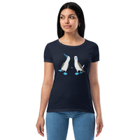 SEE BOTH SIDES--Boobies, Women’s fitted T-shirt - SloppyOctopus.com